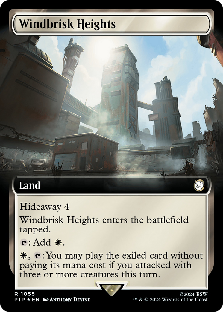 Windbrisk Heights (Extended Art) (Surge Foil) [Fallout] | Card Citadel