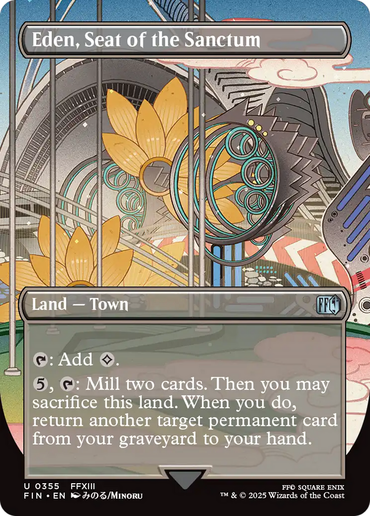 Eden, Seat of the Sanctum (Borderless) [FINAL FANTASY] | Card Citadel