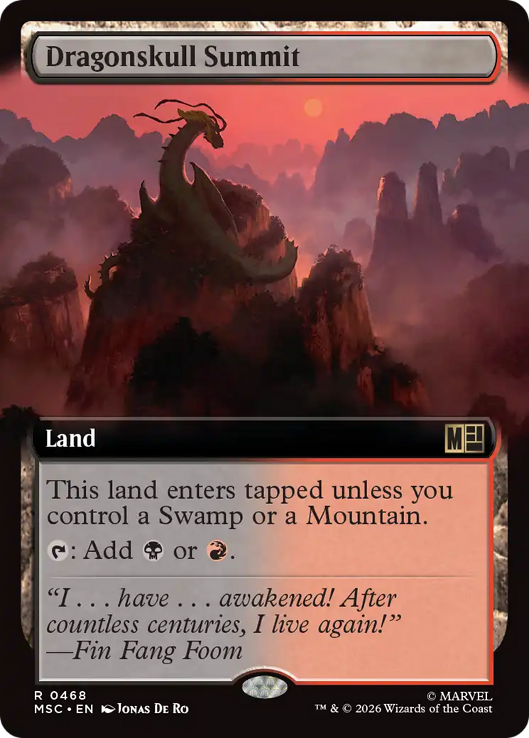 Dragonskull Summit (Extended Art) [Marvel Super Heroes Commander] | Card Citadel
