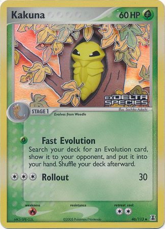 Kakuna (46/113) (Stamped) [EX: Delta Species] | Card Citadel