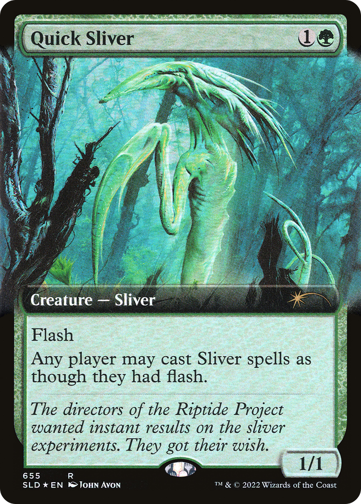 Quick Sliver (Extended Art) [Secret Lair Drop Promos] | Card Citadel