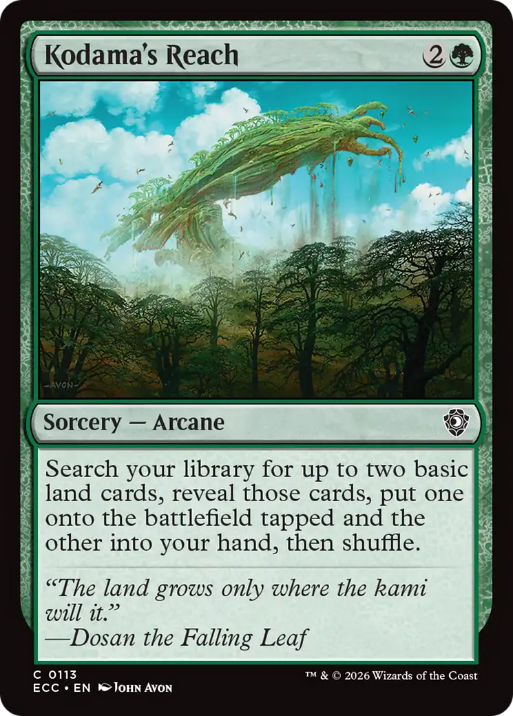 Kodama's Reach [Lorwyn Eclipsed Commander] | Card Citadel