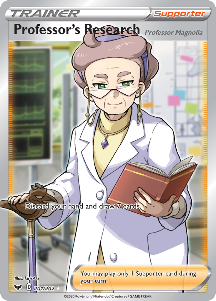 Professor's Research (201/202) (Professor Magnolia) [Sword & Shield: Base Set] | Card Citadel
