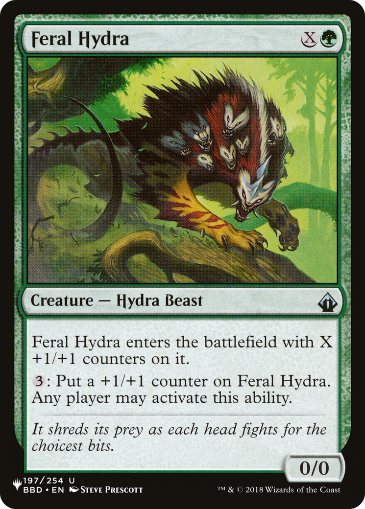 Feral Hydra [The List] | Card Citadel