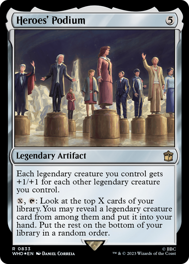 Heroes' Podium (Surge Foil) [Doctor Who] | Card Citadel