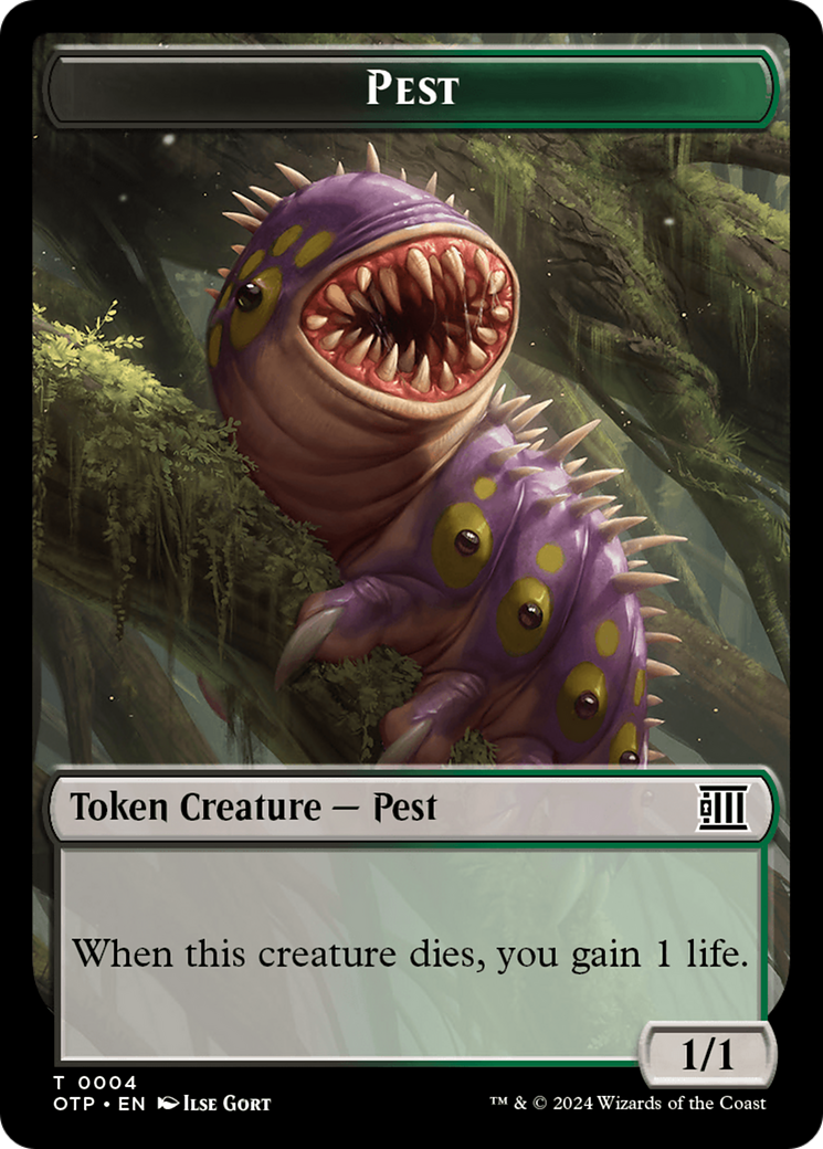 Pest // Plot Double-Sided Token [Outlaws of Thunder Junction: Breaking News Tokens] | Card Citadel