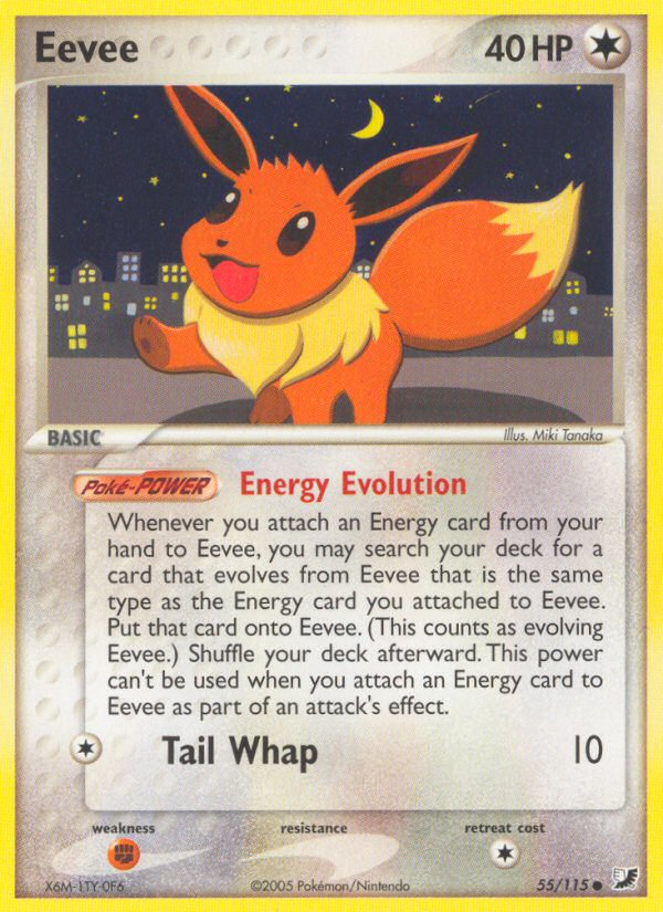 Eevee (55/115) [EX: Unseen Forces] | Card Citadel