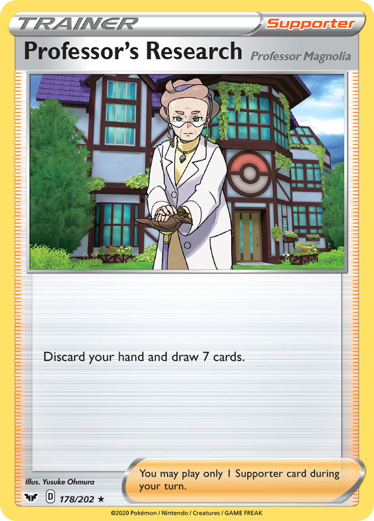 Professor's Research (178/202) (Professor Magnolia) [Sword & Shield: Base Set] | Card Citadel
