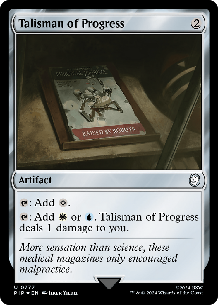 Talisman of Progress (Surge Foil) [Fallout] | Card Citadel