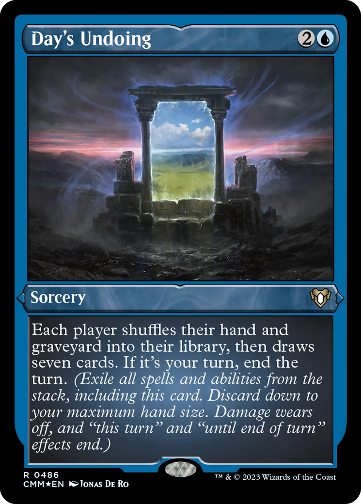 Day's Undoing (Foil Etched) [Commander Masters] | Card Citadel
