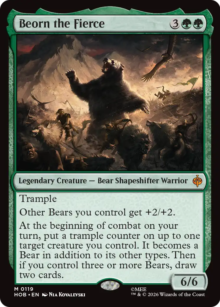 Beorn the Fierce [The Hobbit] | Card Citadel