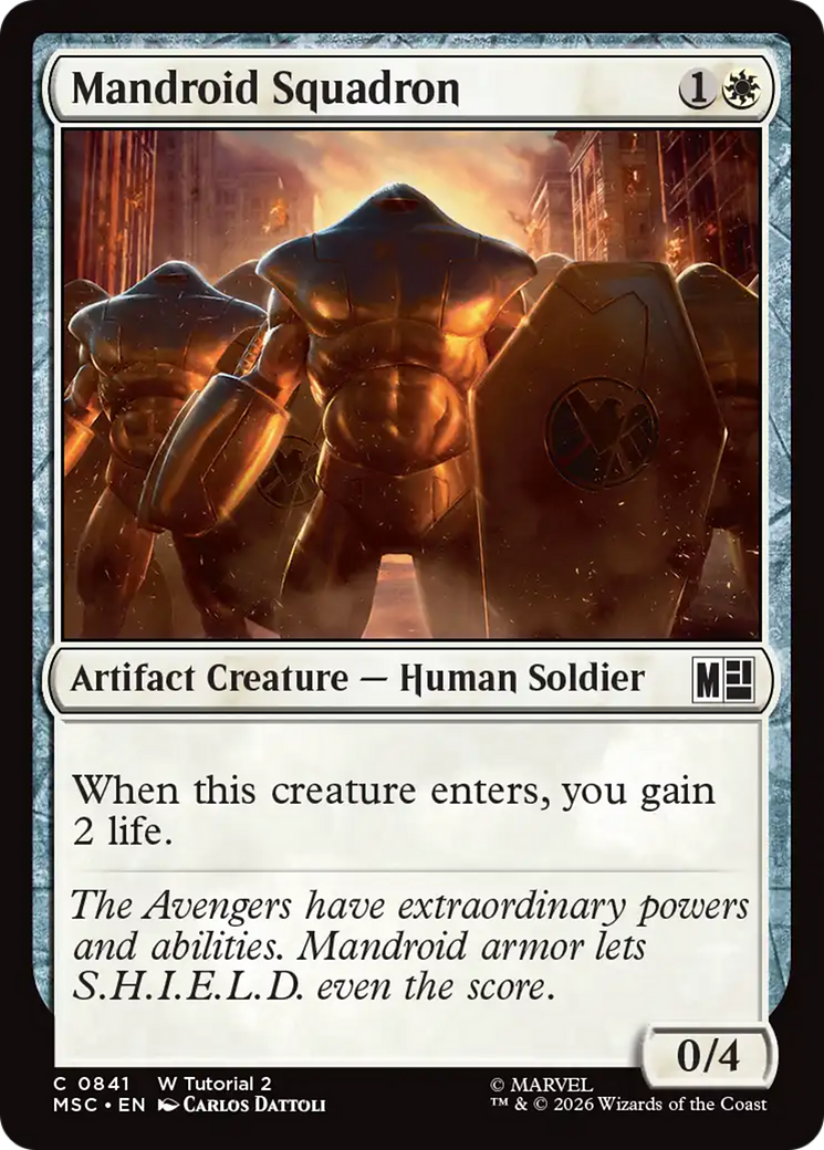 Mandroid Squadron (0841) [Marvel Super Heroes Commander] | Card Citadel