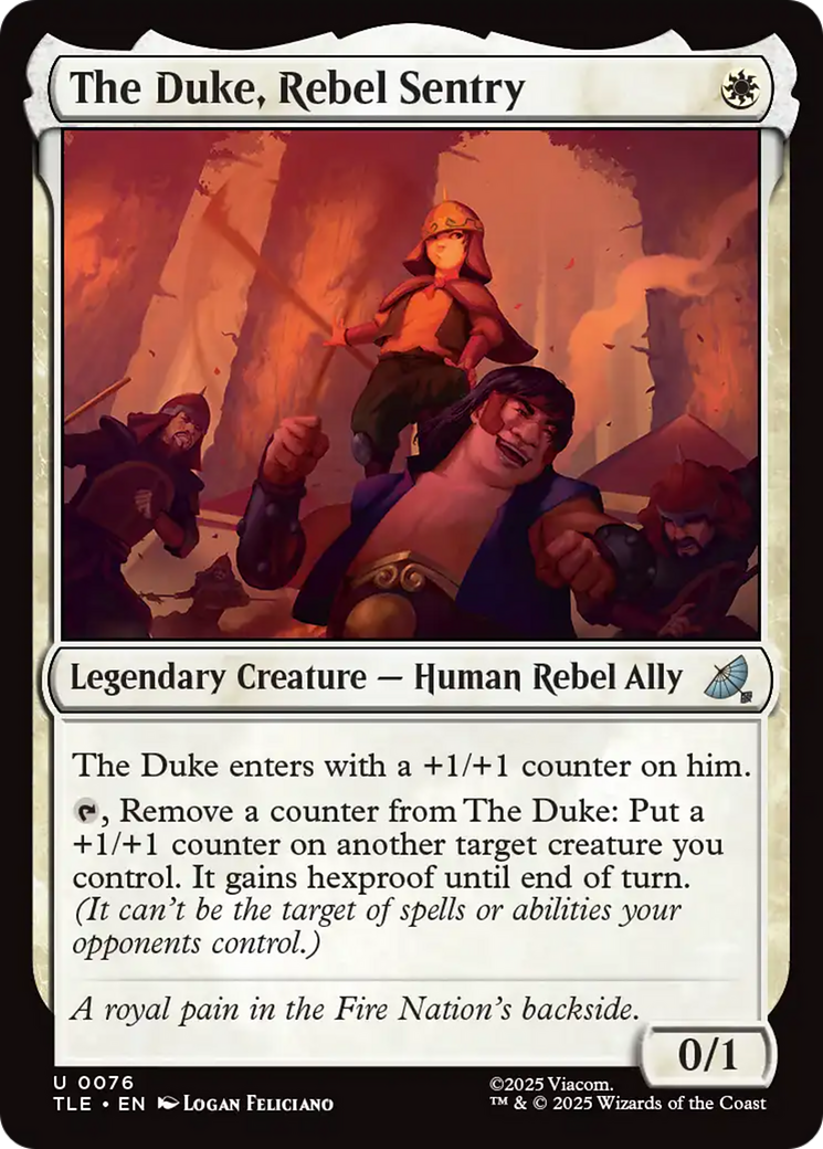 The Duke, Rebel Sentry [Avatar: The Last Airbender: Eternal-Legal] | Card Citadel