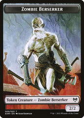 Elf Warrior // Zombie Berserker Double-Sided Token [Kaldheim Tokens] | Card Citadel