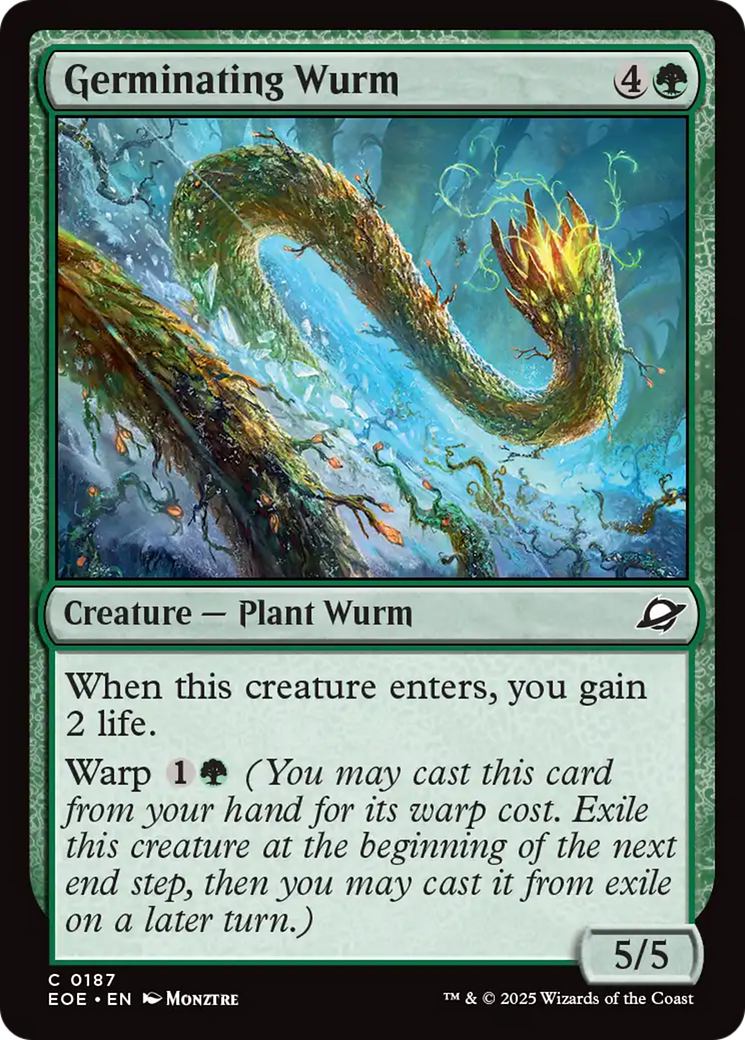 Germinating Wurm [Edge of Eternities] | Card Citadel