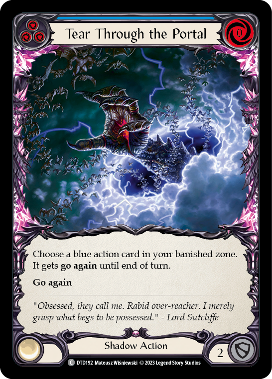 Tear Through the Portal (Blue) [DTD192] (Dusk Till Dawn) | Card Citadel