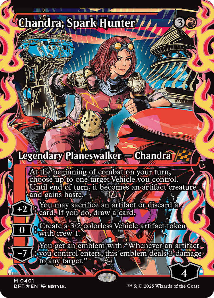 Chandra, Spark Hunter (Showcase) [Aetherdrift] | Card Citadel