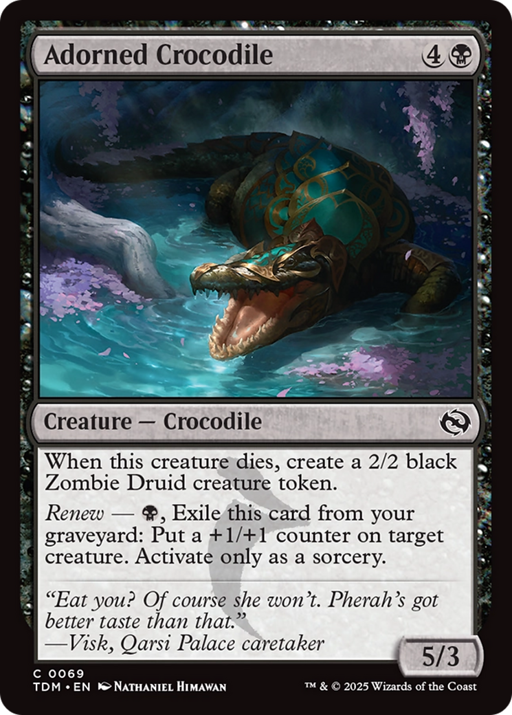 Adorned Crocodile [Tarkir: Dragonstorm] | Card Citadel