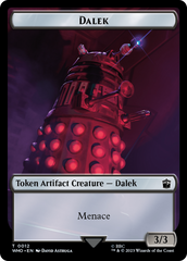 Dalek // Food (0026) Double-Sided Token [Doctor Who Tokens] | Card Citadel