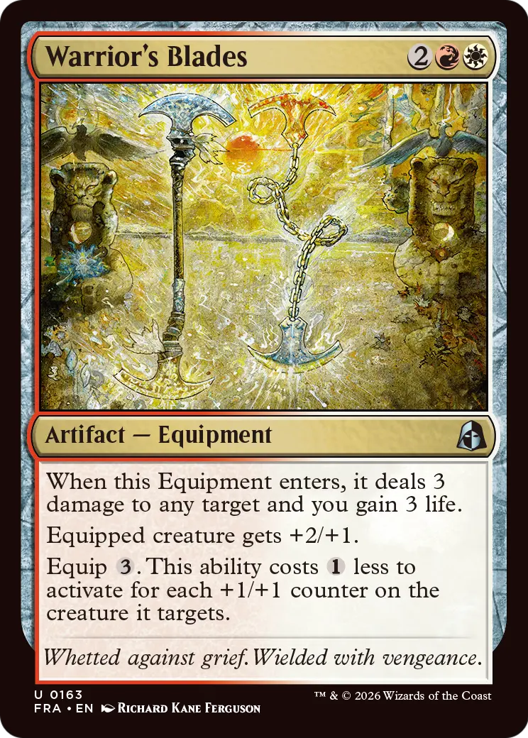 Warrior's Blades [Reality Fracture] | Card Citadel