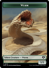 Wurm // Spider Double-Sided Token [Commander Masters Tokens] | Card Citadel