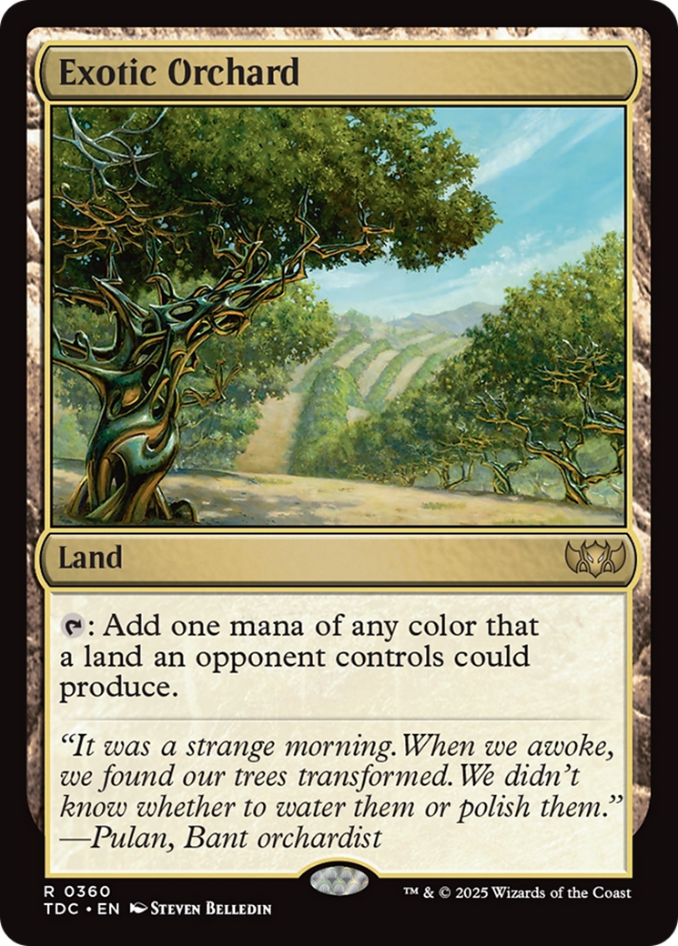 Exotic Orchard [Tarkir: Dragonstorm Commander] | Card Citadel