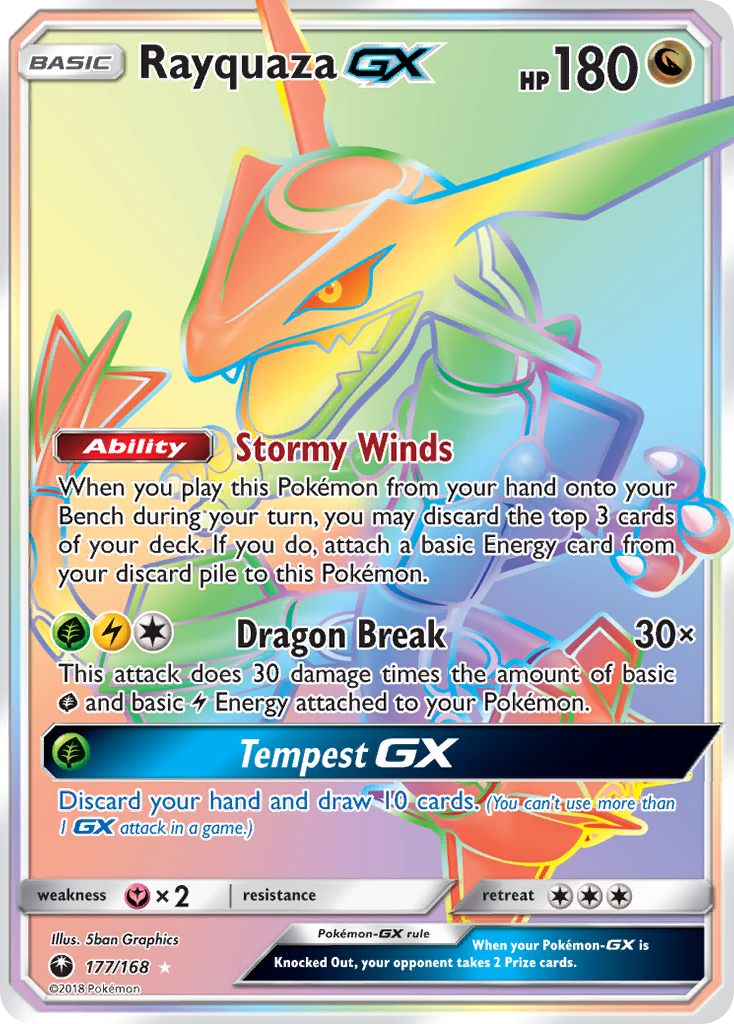 Rayquaza GX (177/168) [Sun & Moon: Celestial Storm] | Card Citadel