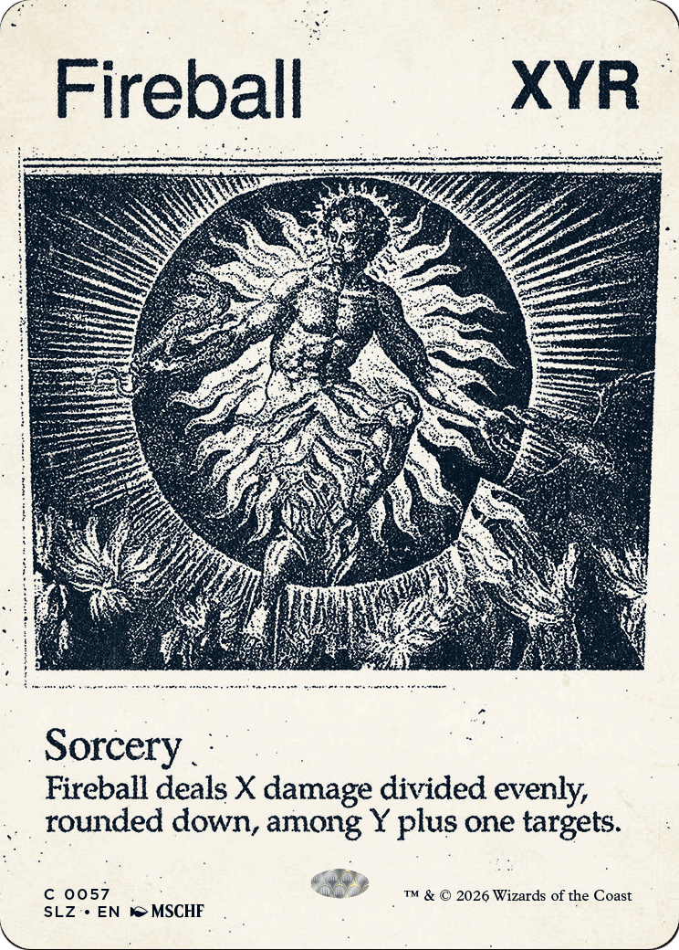 Fireball (0057) [Secret Lair x MSCHF: The Zeta Set] | Card Citadel