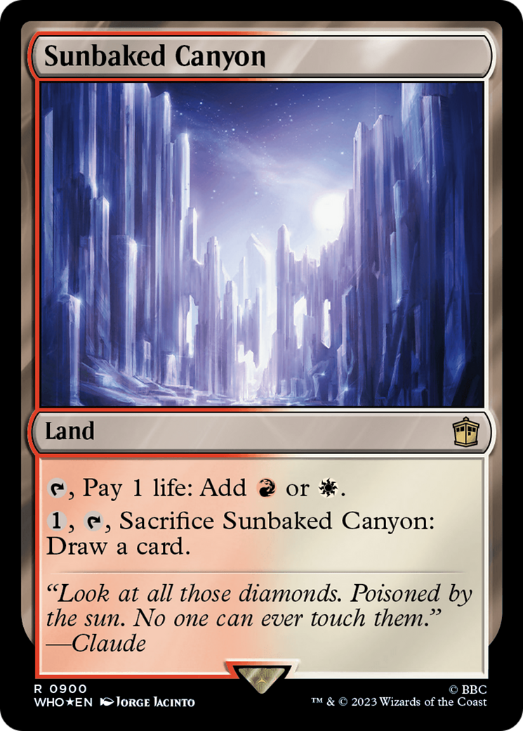 Sunbaked Canyon (Surge Foil) [Doctor Who] | Card Citadel