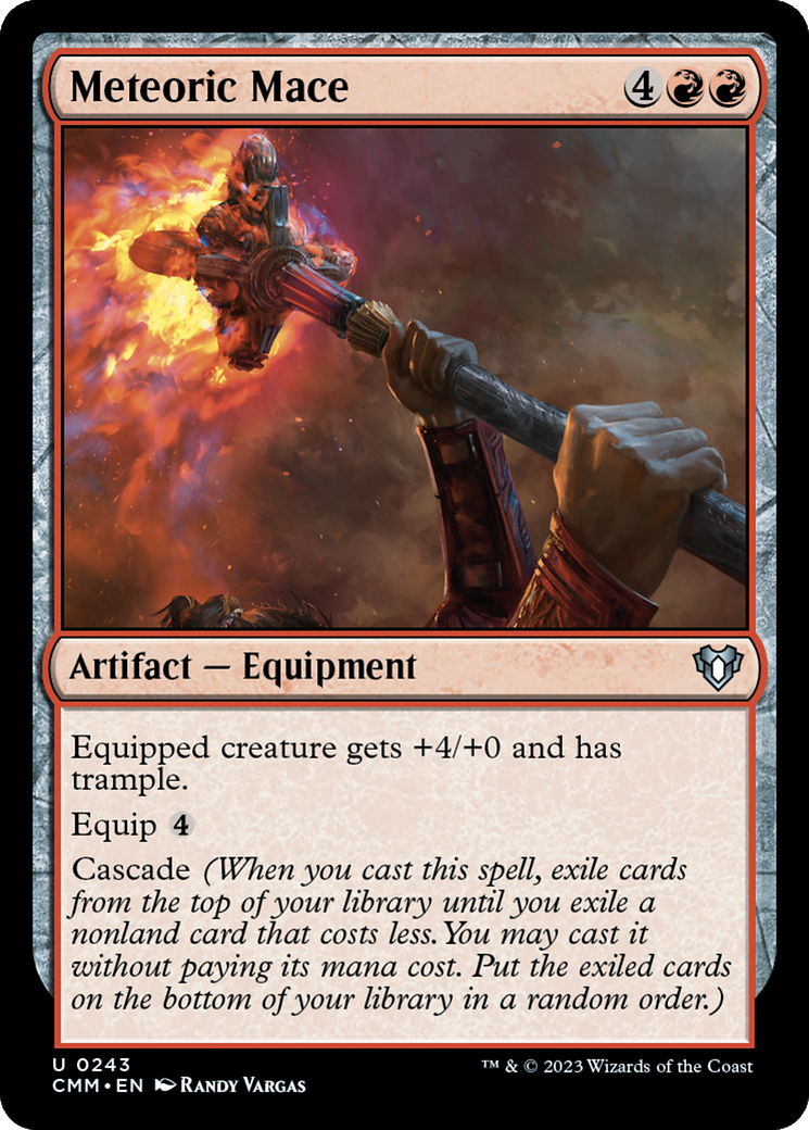 Meteoric Mace [Commander Masters] | Card Citadel