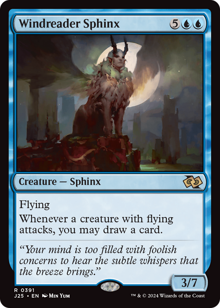 Windreader Sphinx [Foundations Jumpstart] | Card Citadel