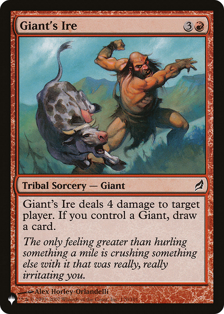 Giant's Ire [The List] | Card Citadel