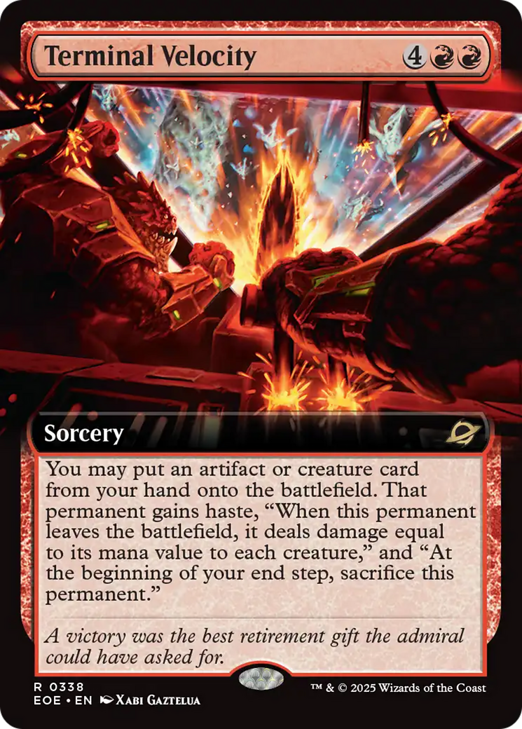 Terminal Velocity (Extended Art) [Edge of Eternities] | Card Citadel