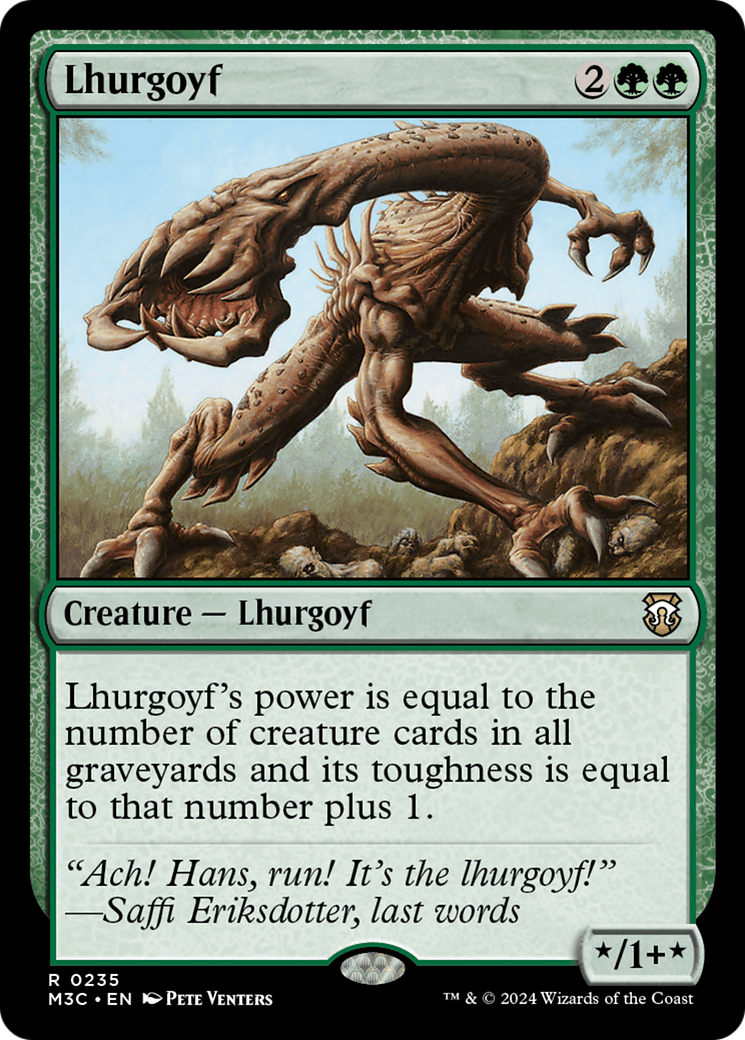 Lhurgoyf (Ripple Foil) [Modern Horizons 3 Commander] | Card Citadel