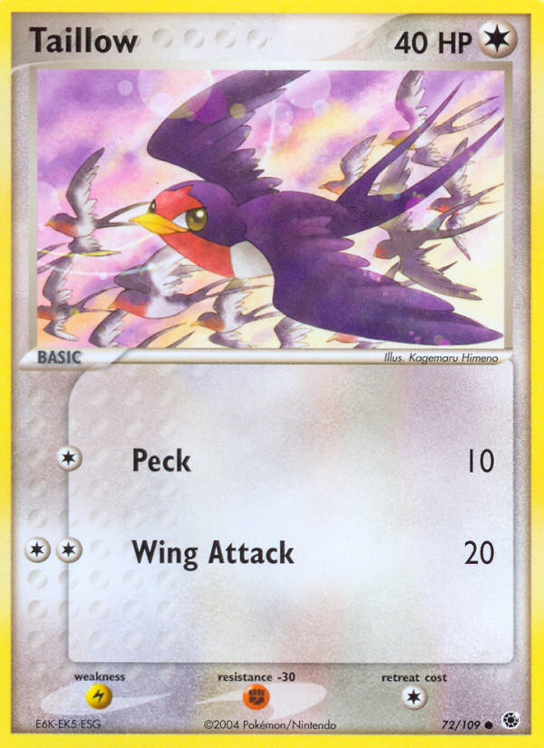 Taillow (72/109) [EX: Ruby & Sapphire] | Card Citadel