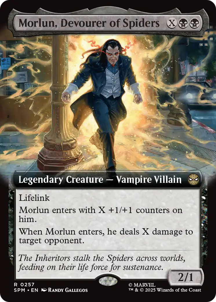 Morlun, Devourer of Spiders (Extended Art) [Marvel's Spider-Man] | Card Citadel