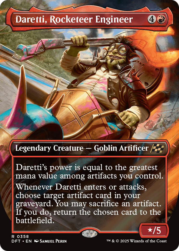 Daretti, Rocketeer Engineer (Borderless) [Aetherdrift] | Card Citadel