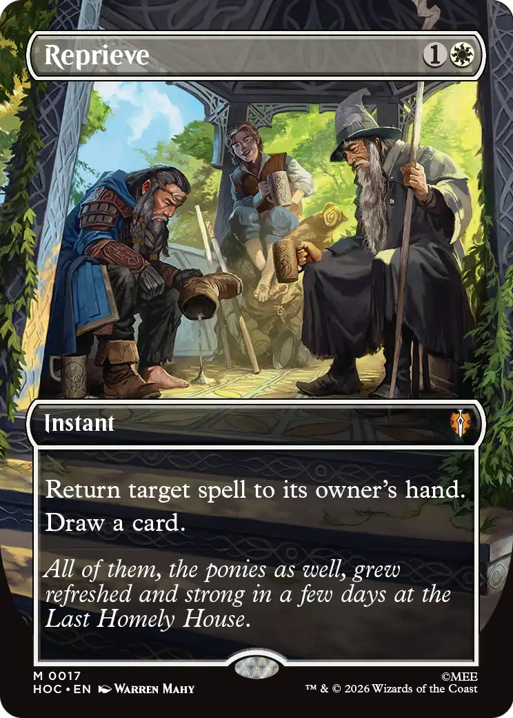 Reprieve (Borderless) [The Hobbit: Eternal-Legal] | Card Citadel