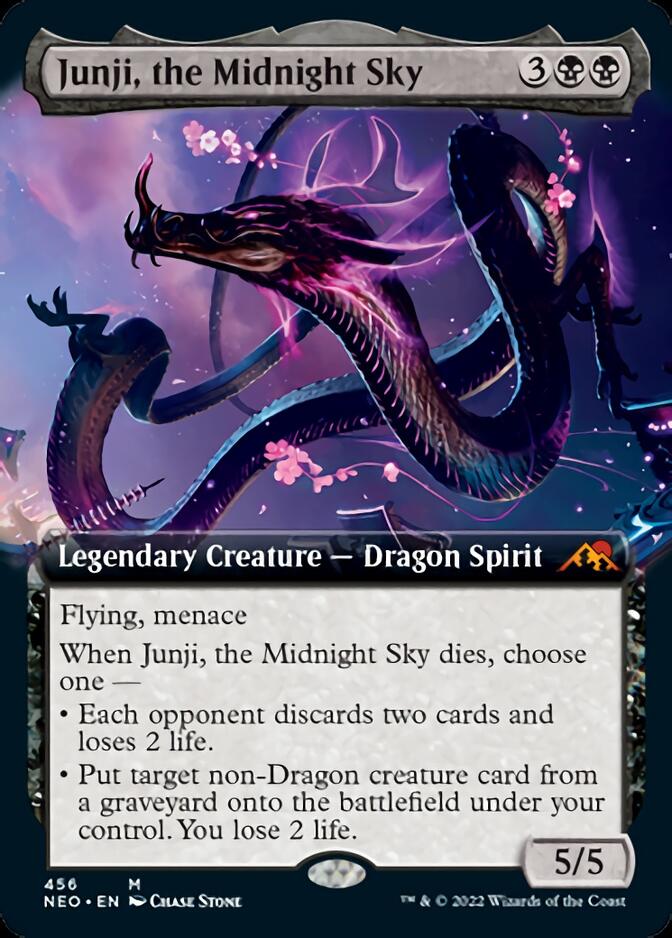 Junji, the Midnight Sky (Extended Art) [Kamigawa: Neon Dynasty] | Card Citadel