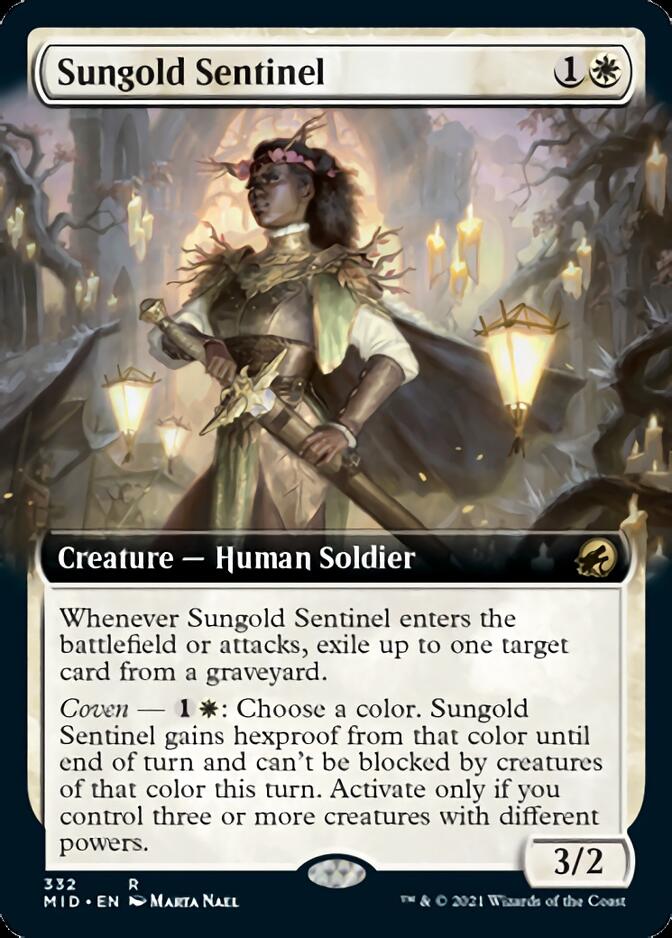 Sungold Sentinel (Extended Art) [Innistrad: Midnight Hunt] | Card Citadel