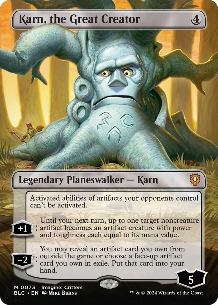 Karn, the Great Creator (Borderless) [Bloomburrow Commander] | Card Citadel