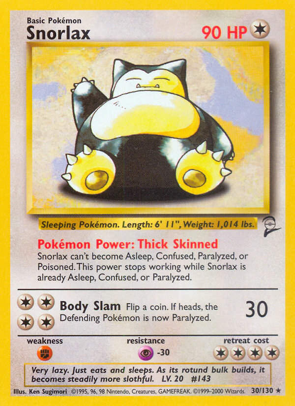 Snorlax (30/130) [Base Set 2] | Card Citadel
