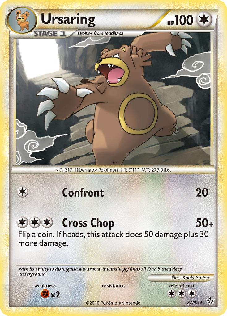 Ursaring (27/95) [HeartGold & SoulSilver: Unleashed] | Card Citadel