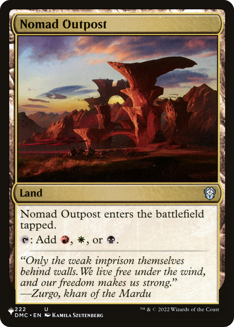 Nomad Outpost [The List Reprints] | Card Citadel