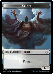 Knight (7) // Spirit (14) Double-Sided Token [March of the Machine Commander Tokens] | Card Citadel