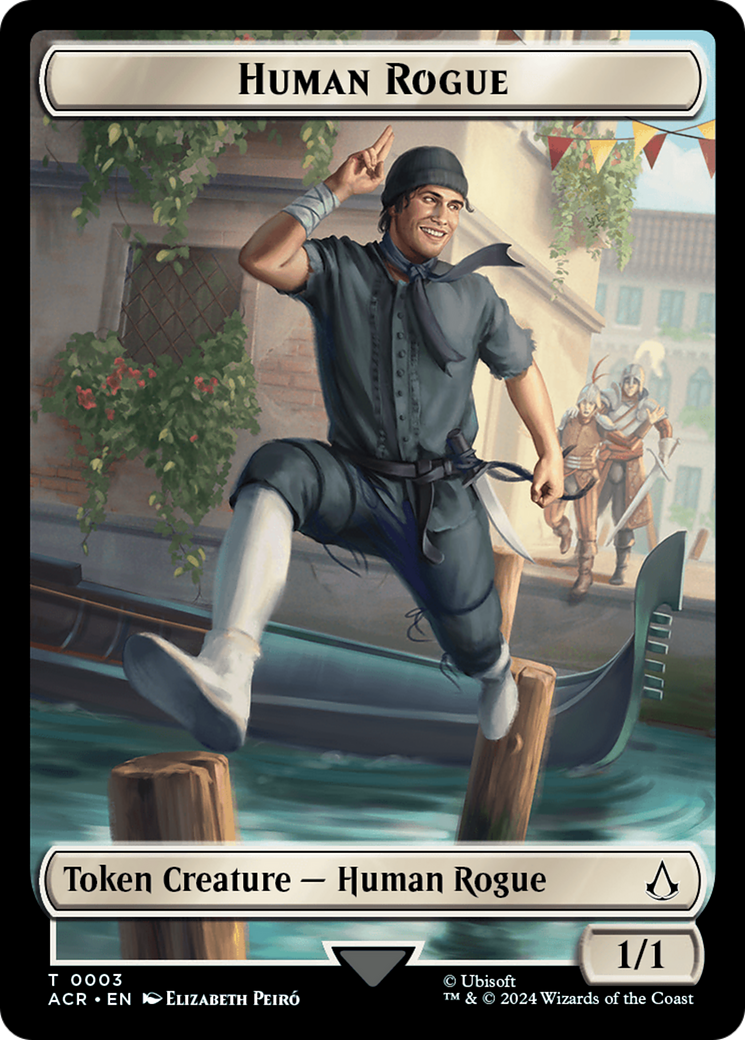 Human Rogue Token [Assassin's Creed Tokens] | Card Citadel