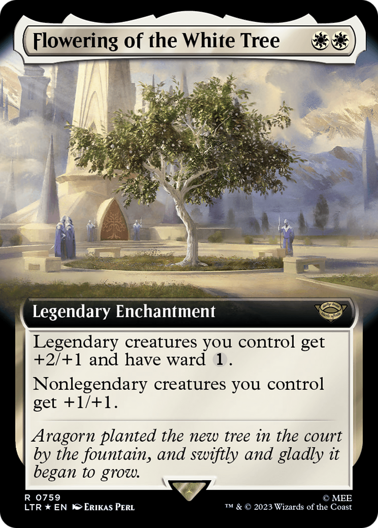 Flowering of the White Tree (Extended Art) (Surge Foil) [The Lord of the Rings: Tales of Middle-Earth] | Card Citadel