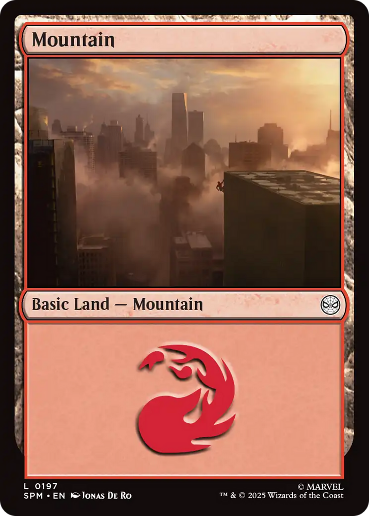 Mountain (0197) [Marvel's Spider-Man] | Card Citadel