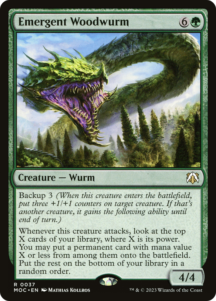 Emergent Woodwurm [March of the Machine Commander] | Card Citadel