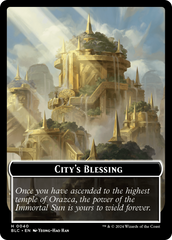 Hamster // City's Blessing Double-Sided Token [Bloomburrow Commander Tokens] | Card Citadel